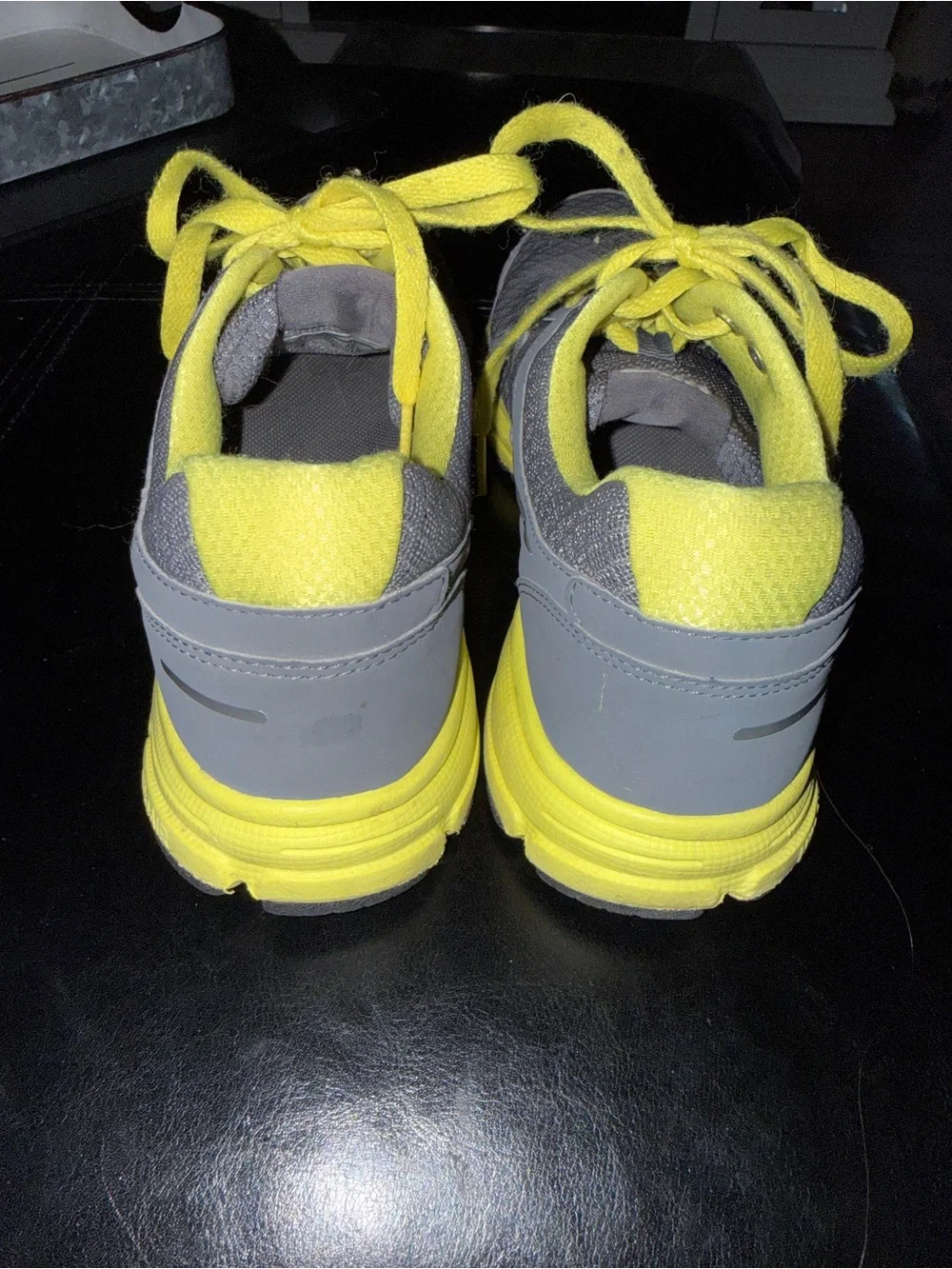Nike Air Relentless 2 Women's Gray and Neon Yellow Athletic Running Shoes